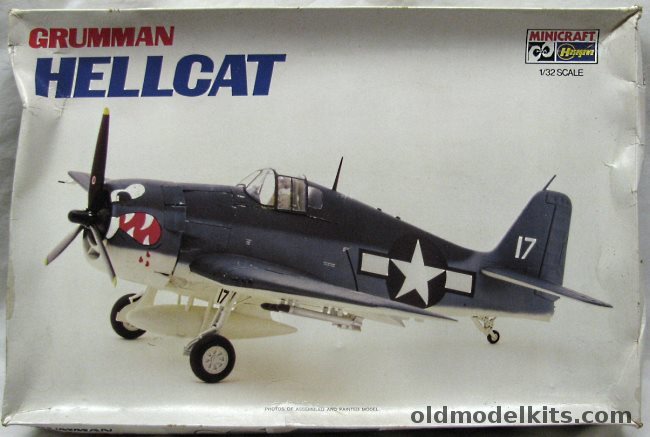 Hasegawa 1/32 Grumman Hellcat F6F-3/5 - F6F-3 or F6F-5 - (F6F), 1081 plastic model kit